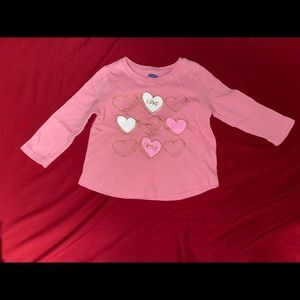 Long sleeve pink shirt